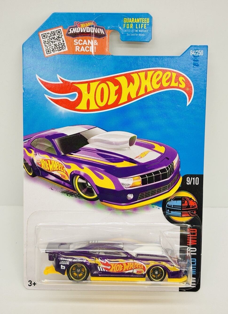 Hot Wheels 2016 STH '10 Pro Stock Camaro Purple Super Treasure Hunt w/ Protector
